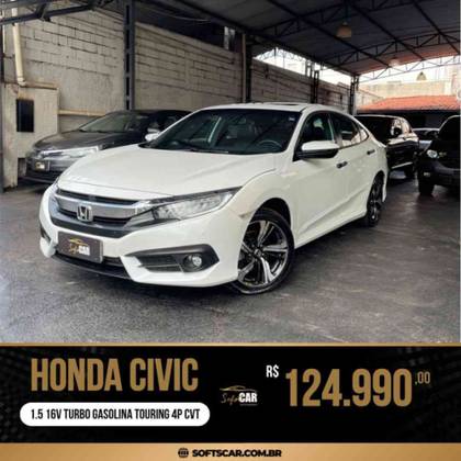HONDA CIVIC 1.5 16V TURBO GASOLINA TOURING 4P CVT HONDA CIVIC 1.5 16V TURBO GASOLINA TOURING 4P CVT